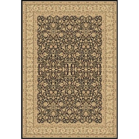 Dynamic Rugs Legacy 5.3 x 7.7 58004-090 Rug - Black LE6958004090